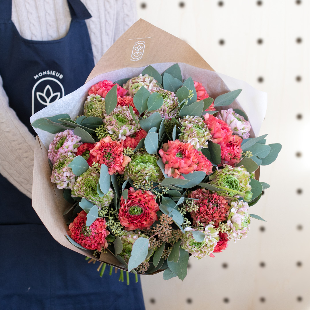 Zoom sur les renoncules 