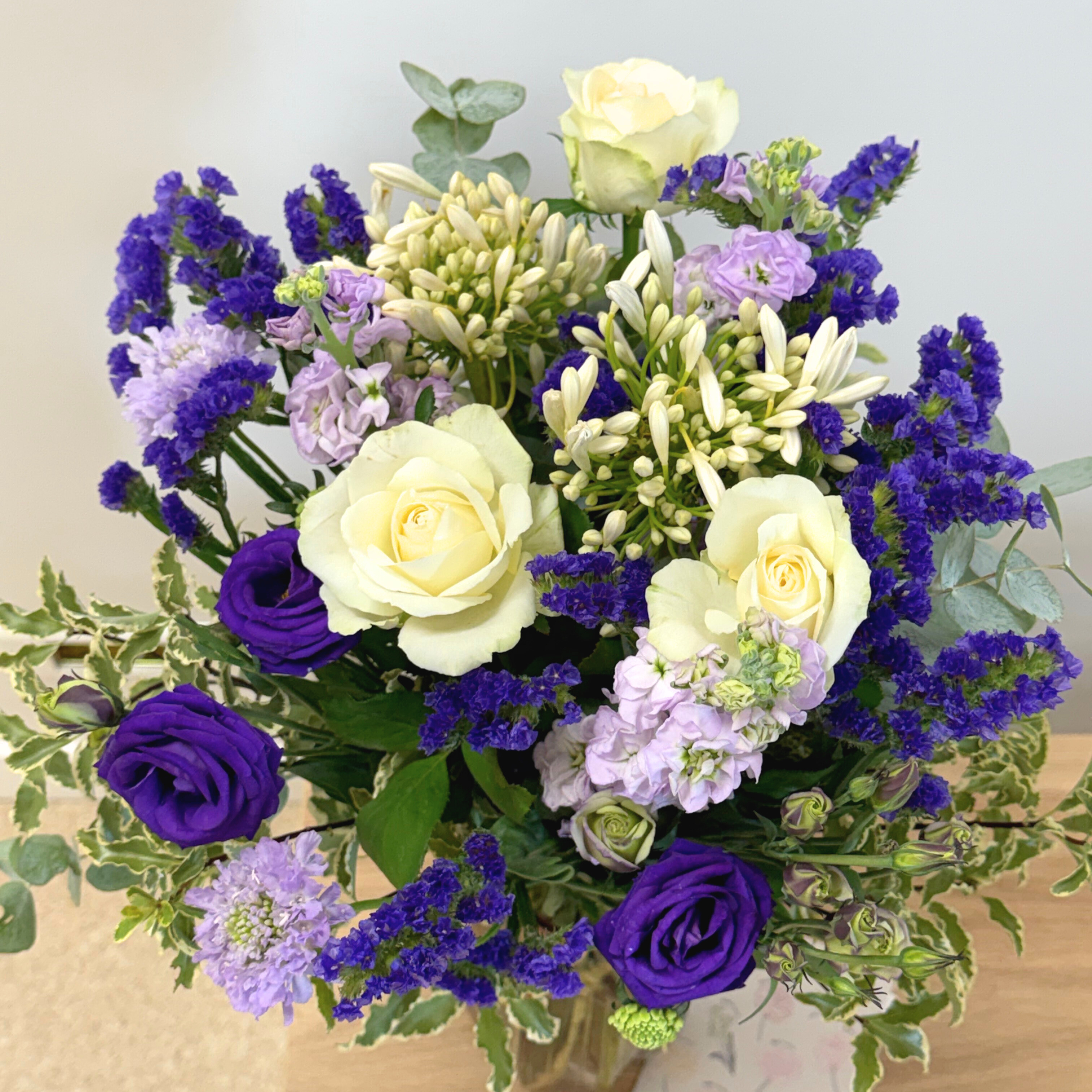 Découvrez notre nouveau Bouquet de saison bleu et blanc