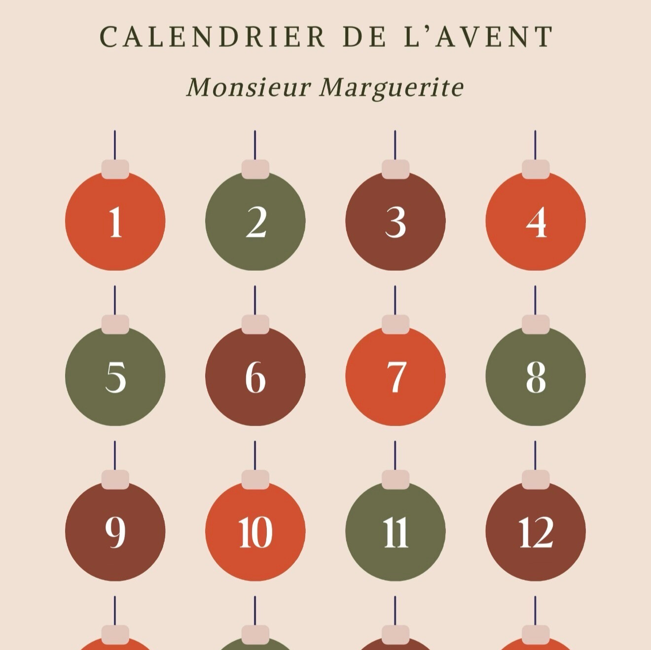 La magie du Calendrier de l’Avent Monsieur Marguerite