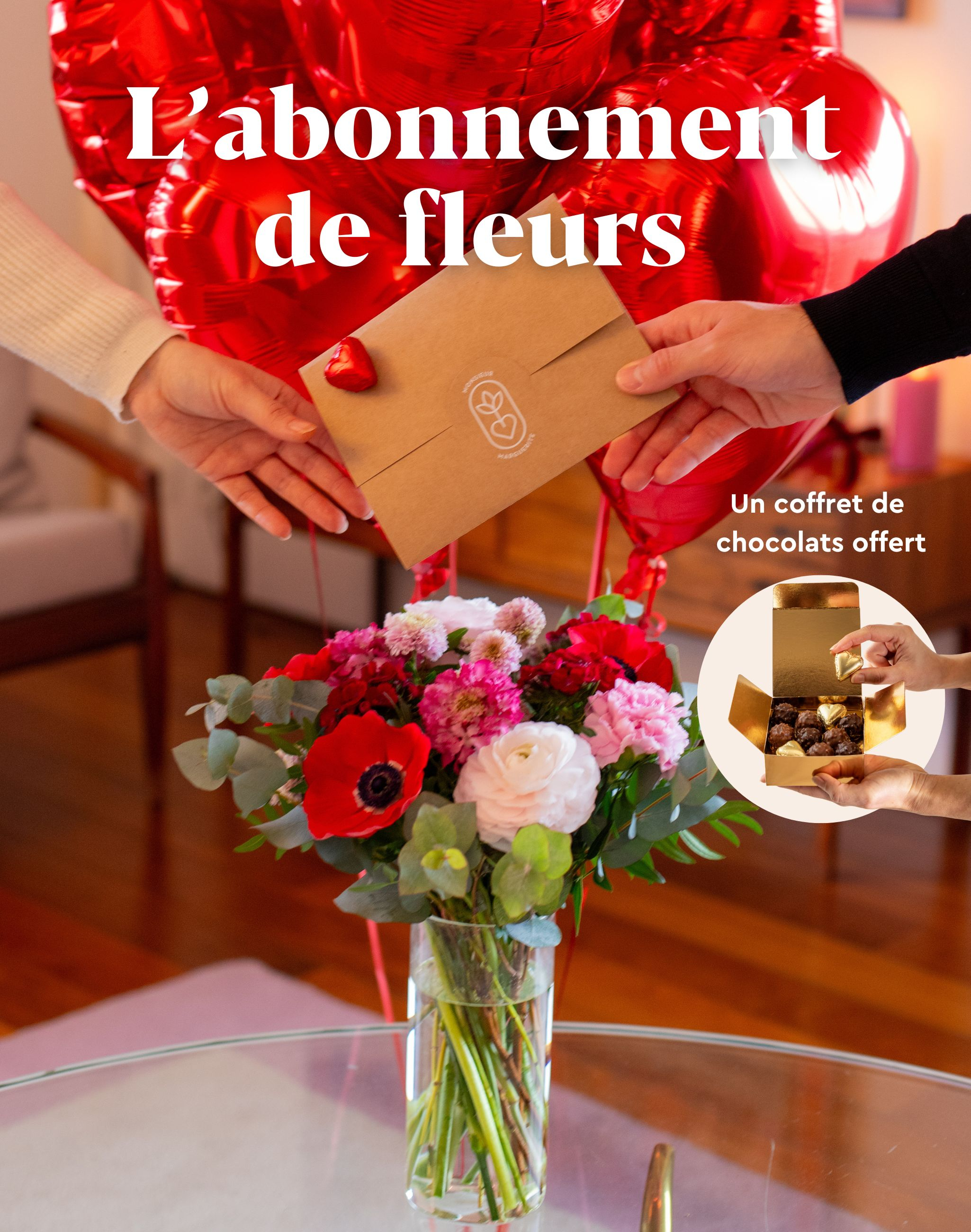 Abonnement de bouquets de fleurs de saison