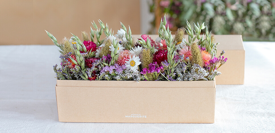 Bouquet de fleurs éco-responsable