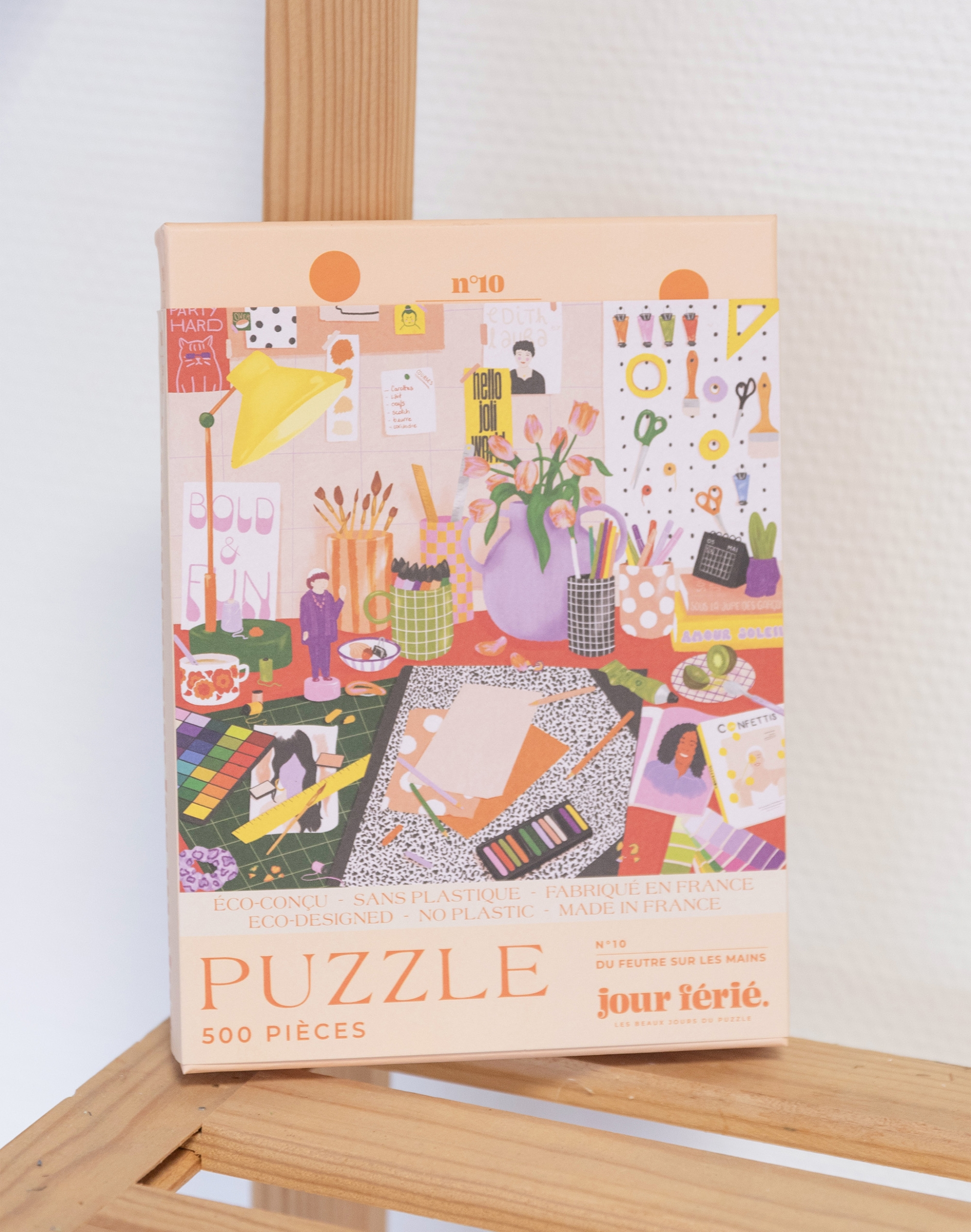 Puzzle 500 pièces - Du feutre sur les mains