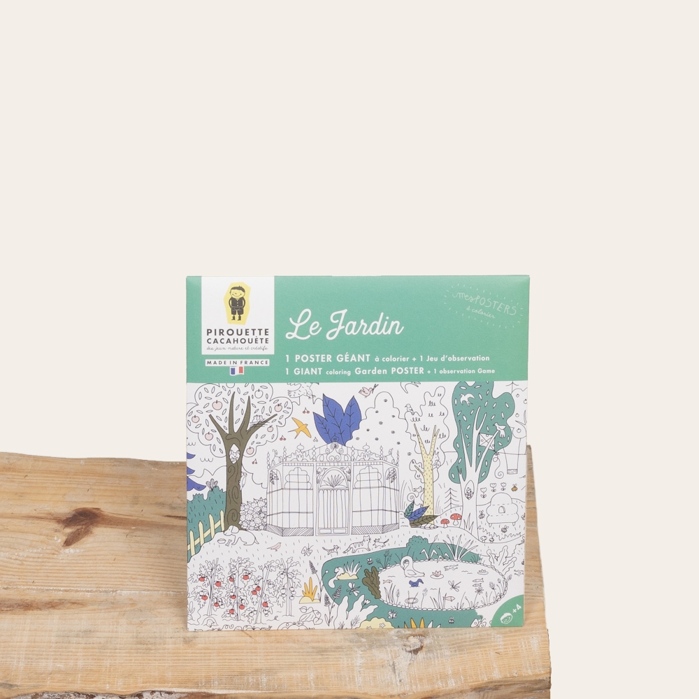 Poster Géant à colorier - Le Jardin