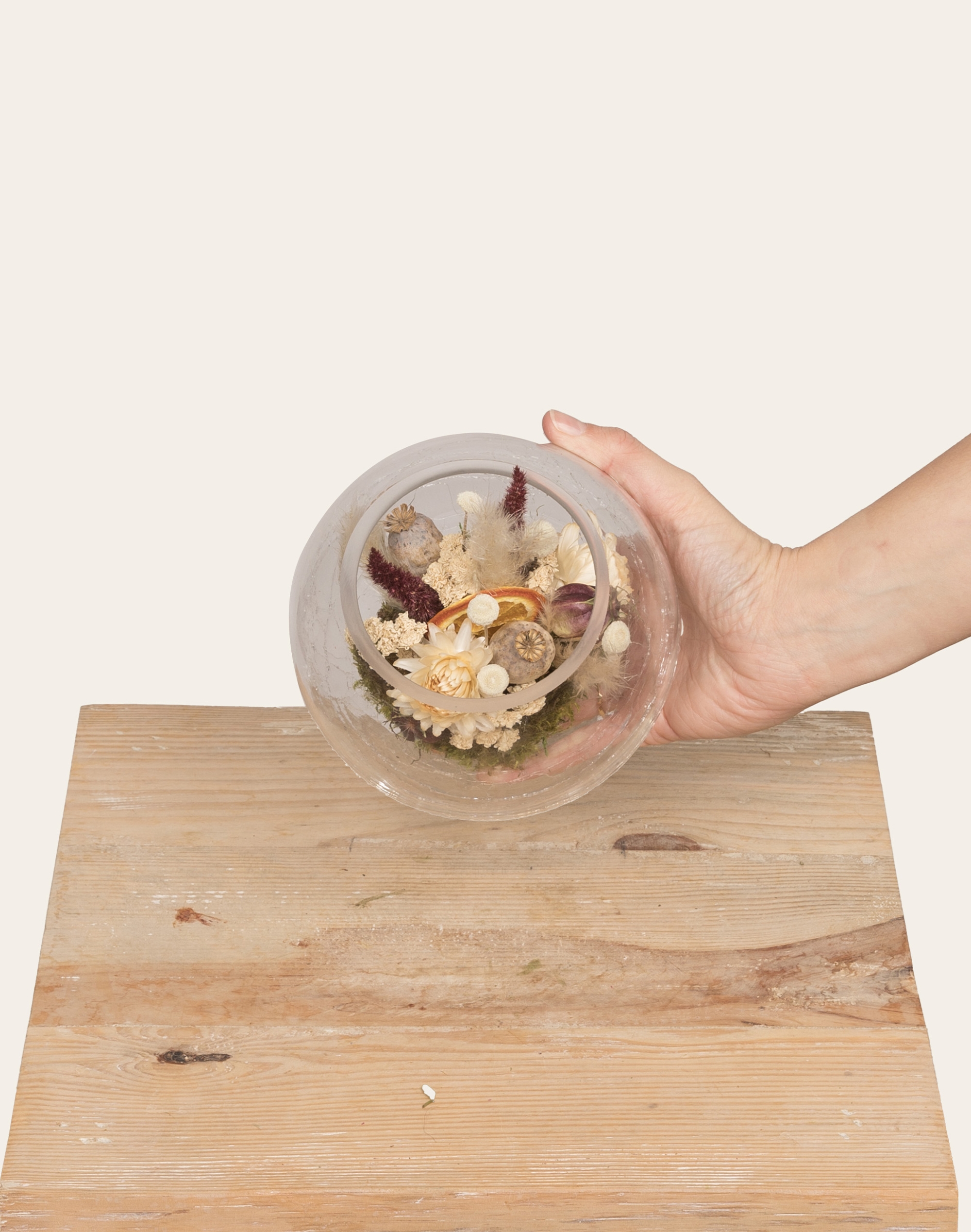 Petite Boule Fleurie - Neige