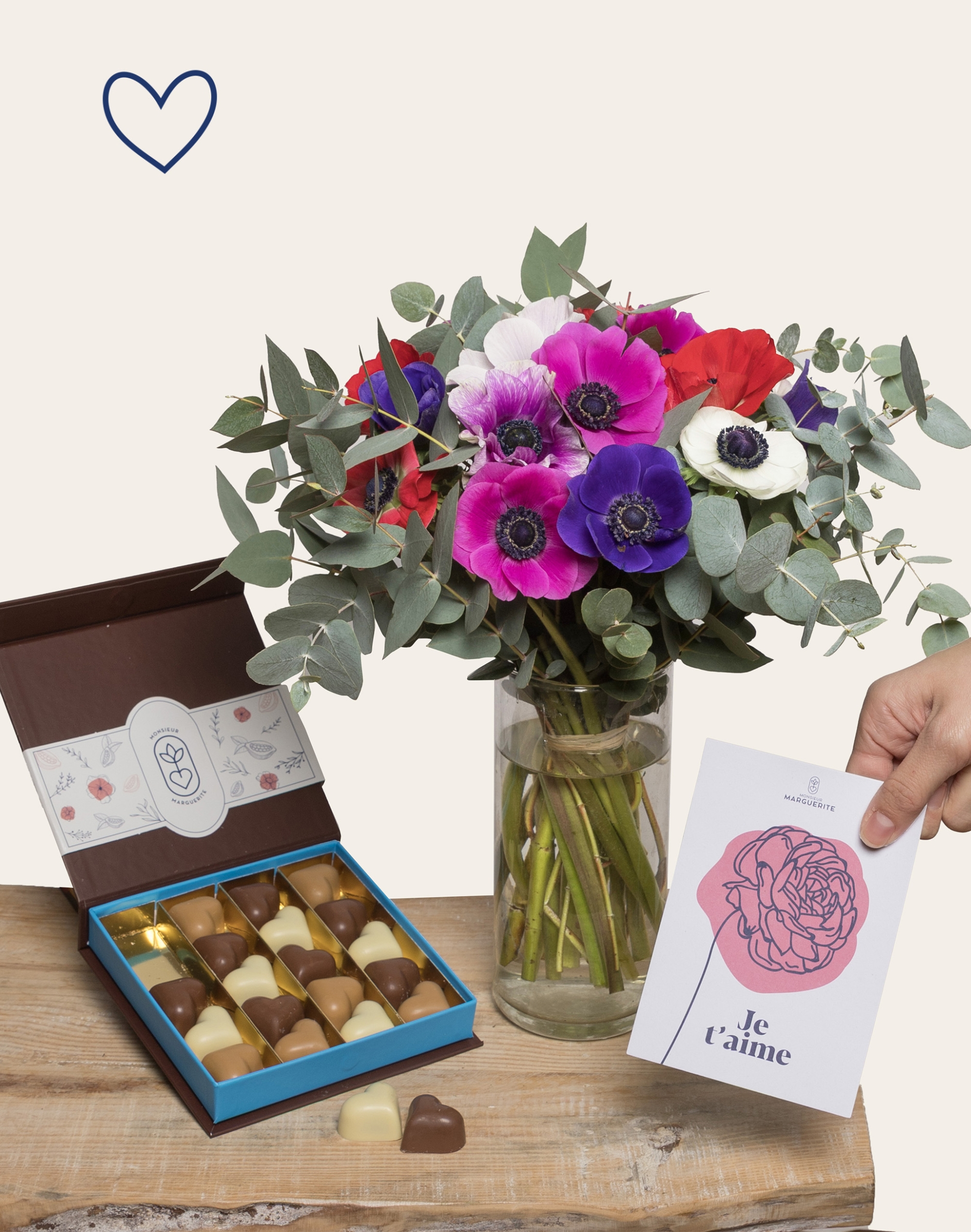 Pack Amour - Bouquet d'Anémones