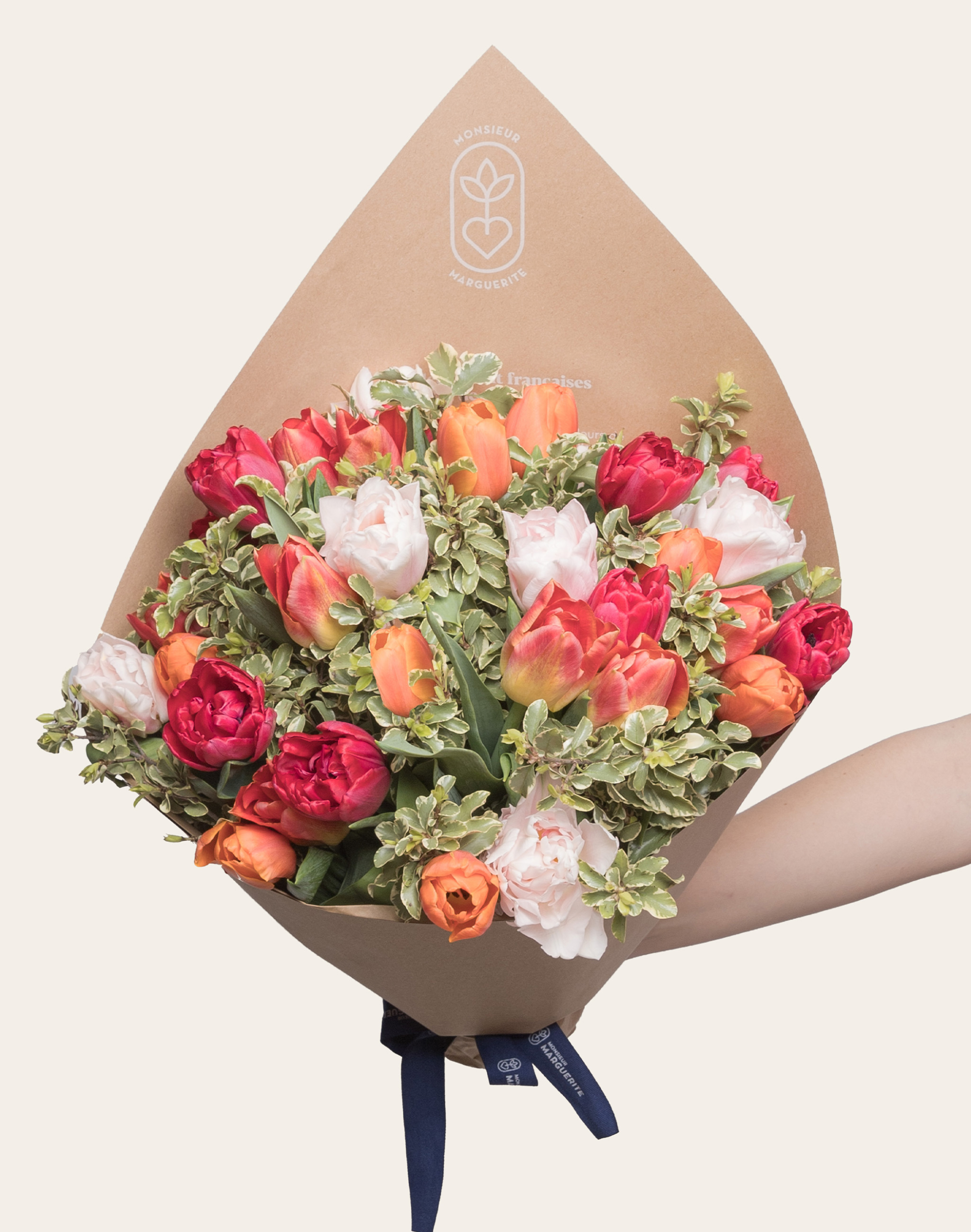 Bouquet de Tulipes multicolores