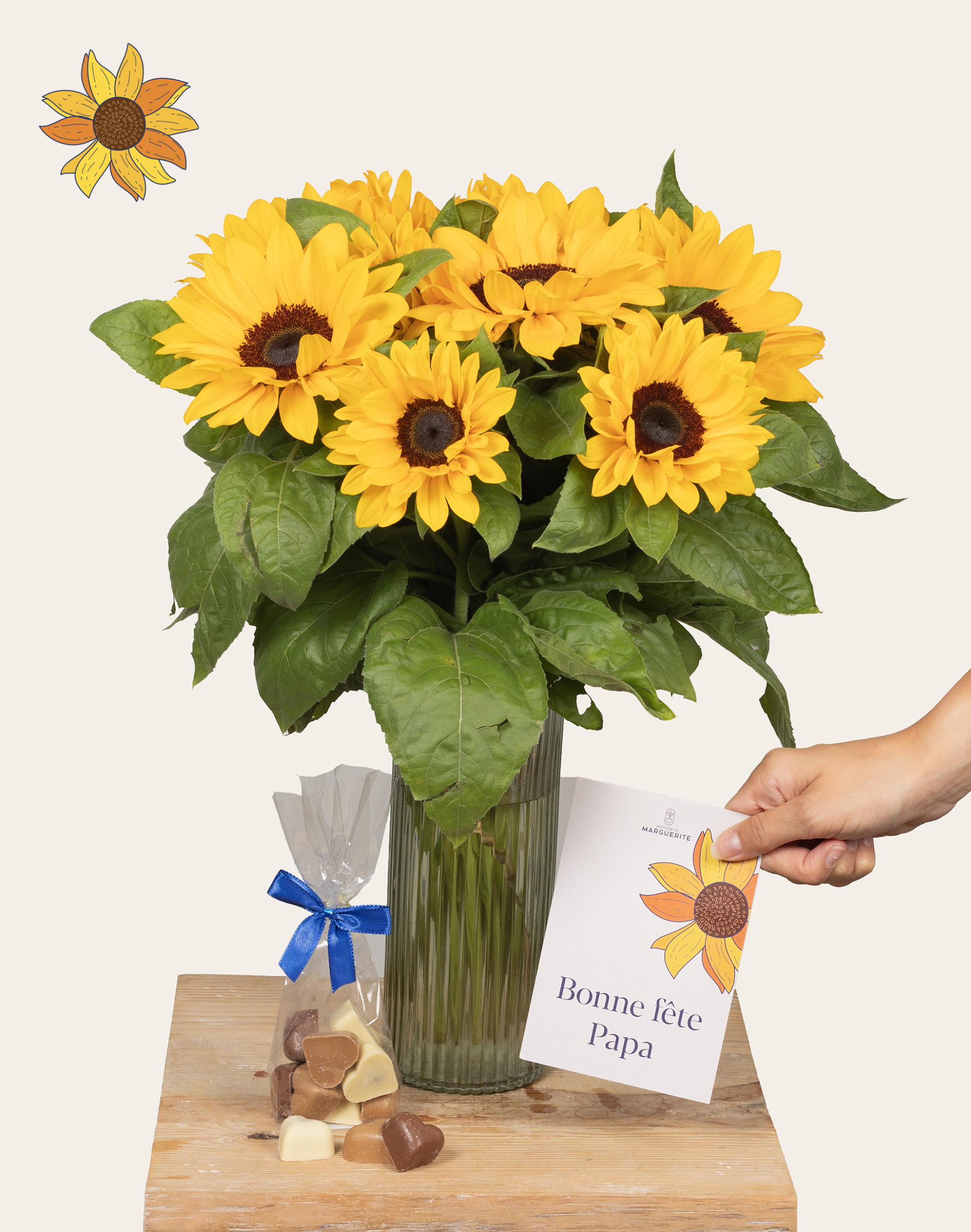 Pack Papa - Tournesols et chocolats