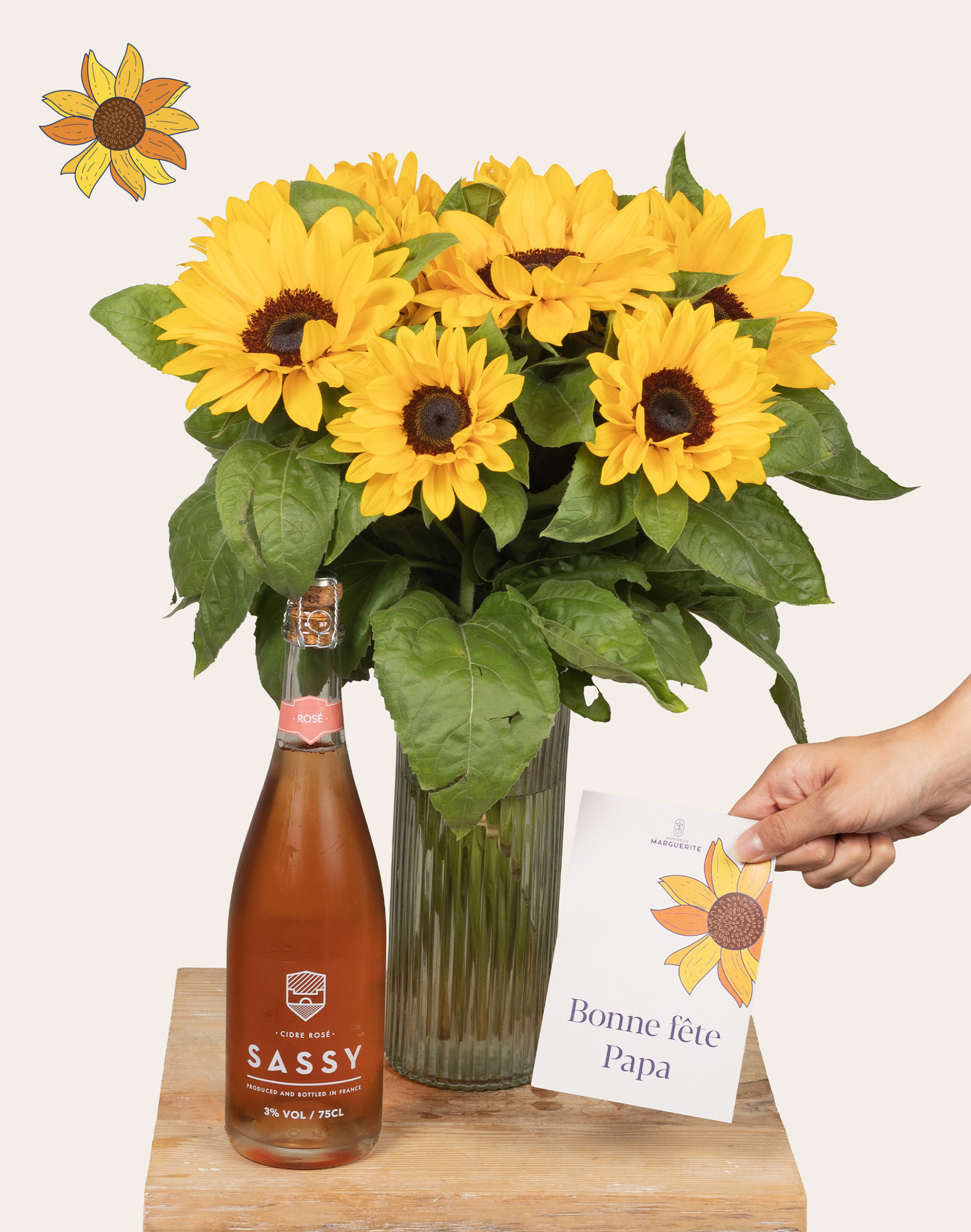 Pack Papa - Tournesols et cidre