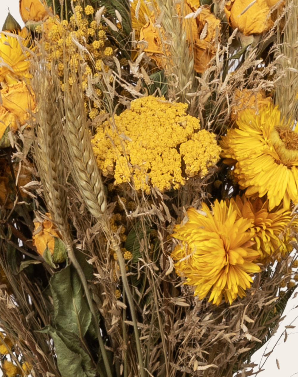 Féerie jaune - Bouquet de fleurs séchées
