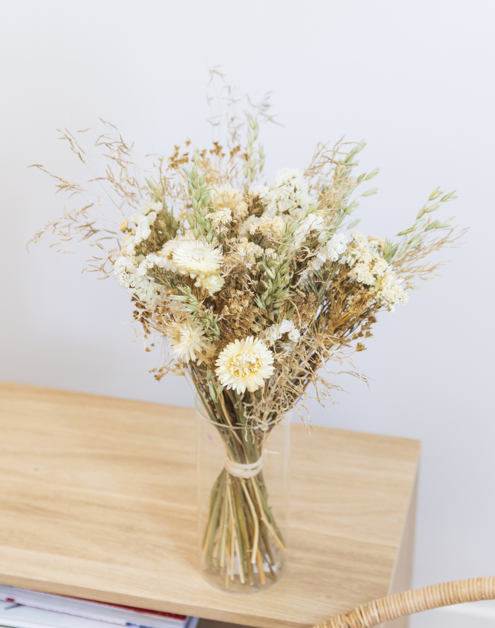 Féerie blanc - Bouquet de fleurs séchées