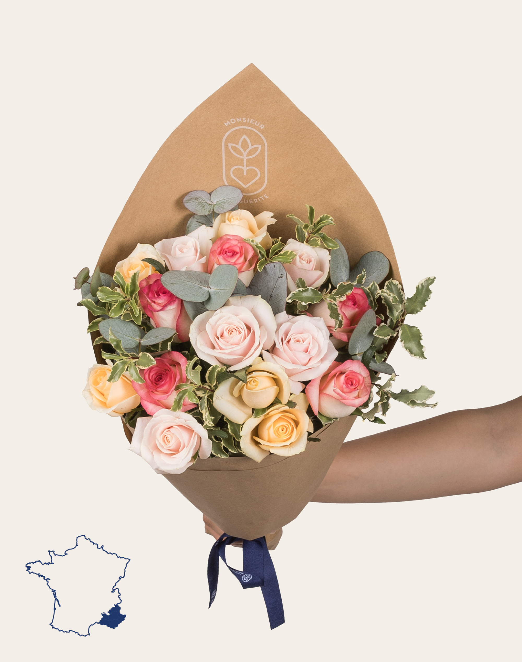 Bouquet de Roses - Multicolores