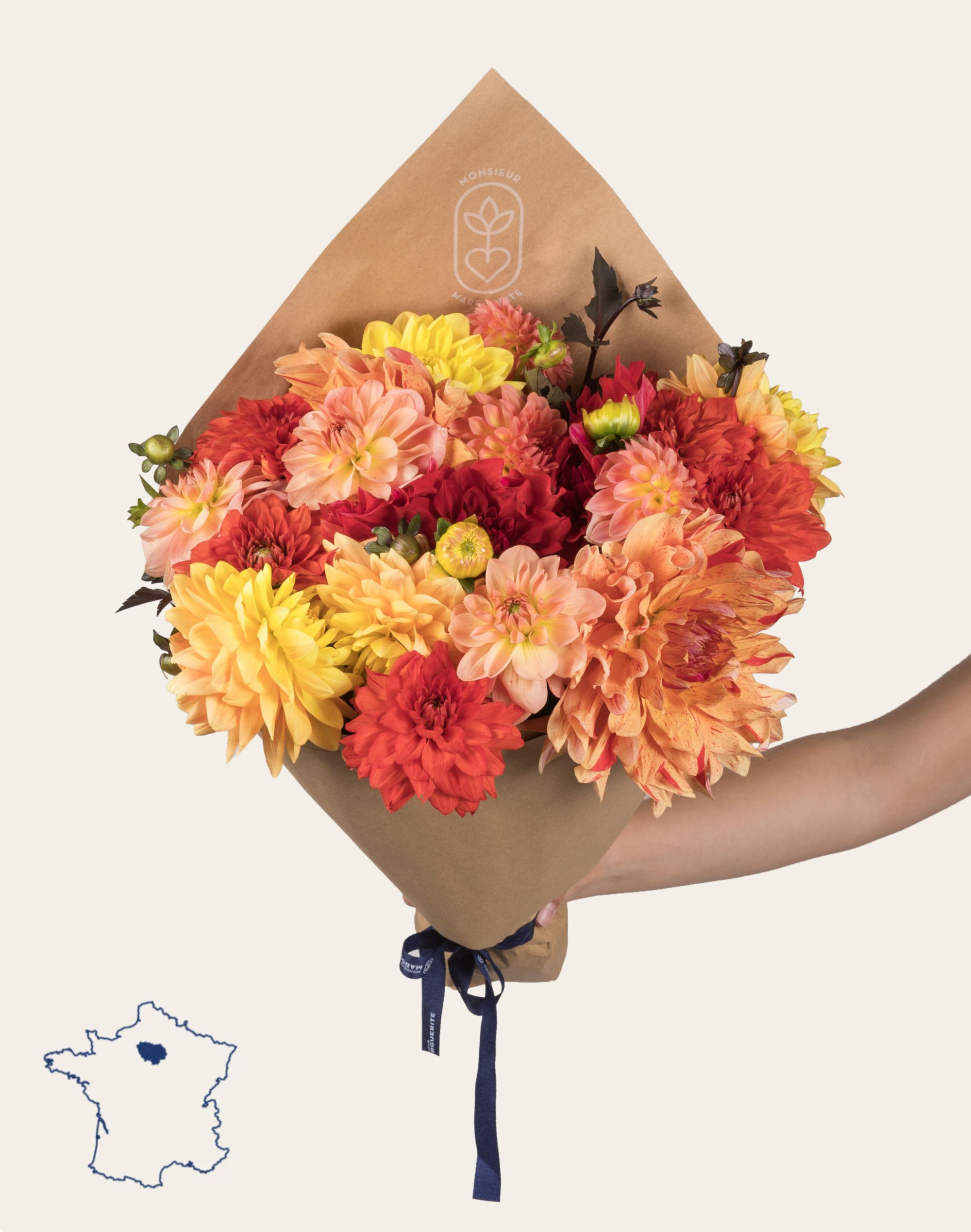 Botte de Dahlias - Couleurs Automnales