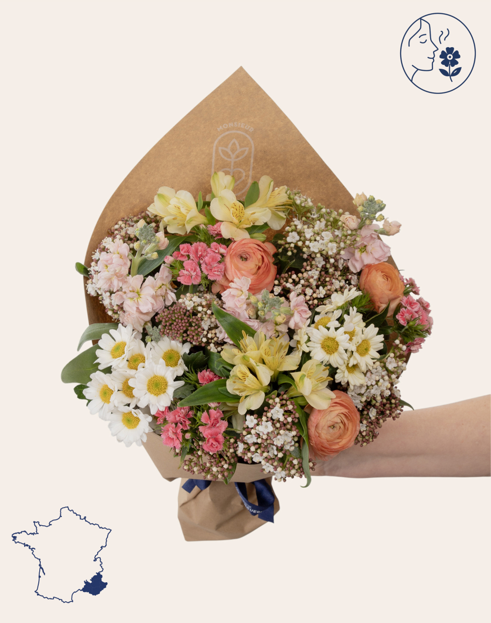 Bouquet de fleurs de saison - Coloré