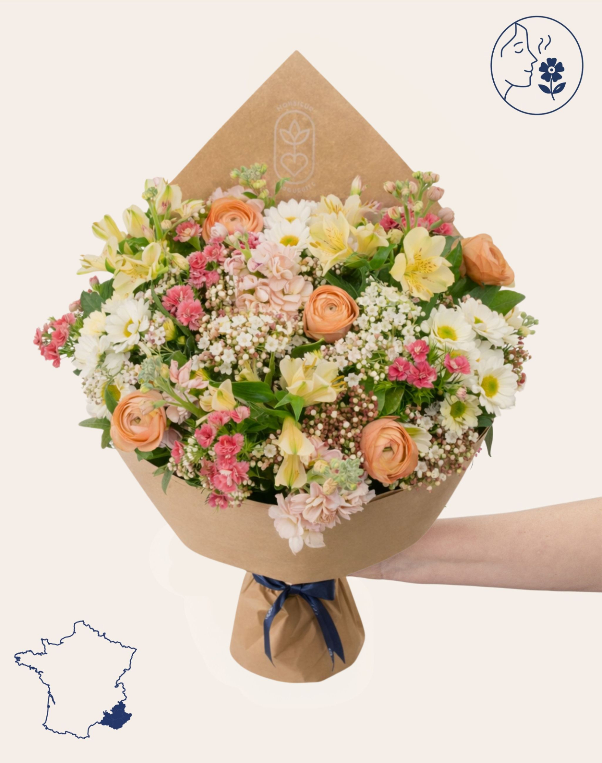 Bouquet de fleurs de saison - Coloré