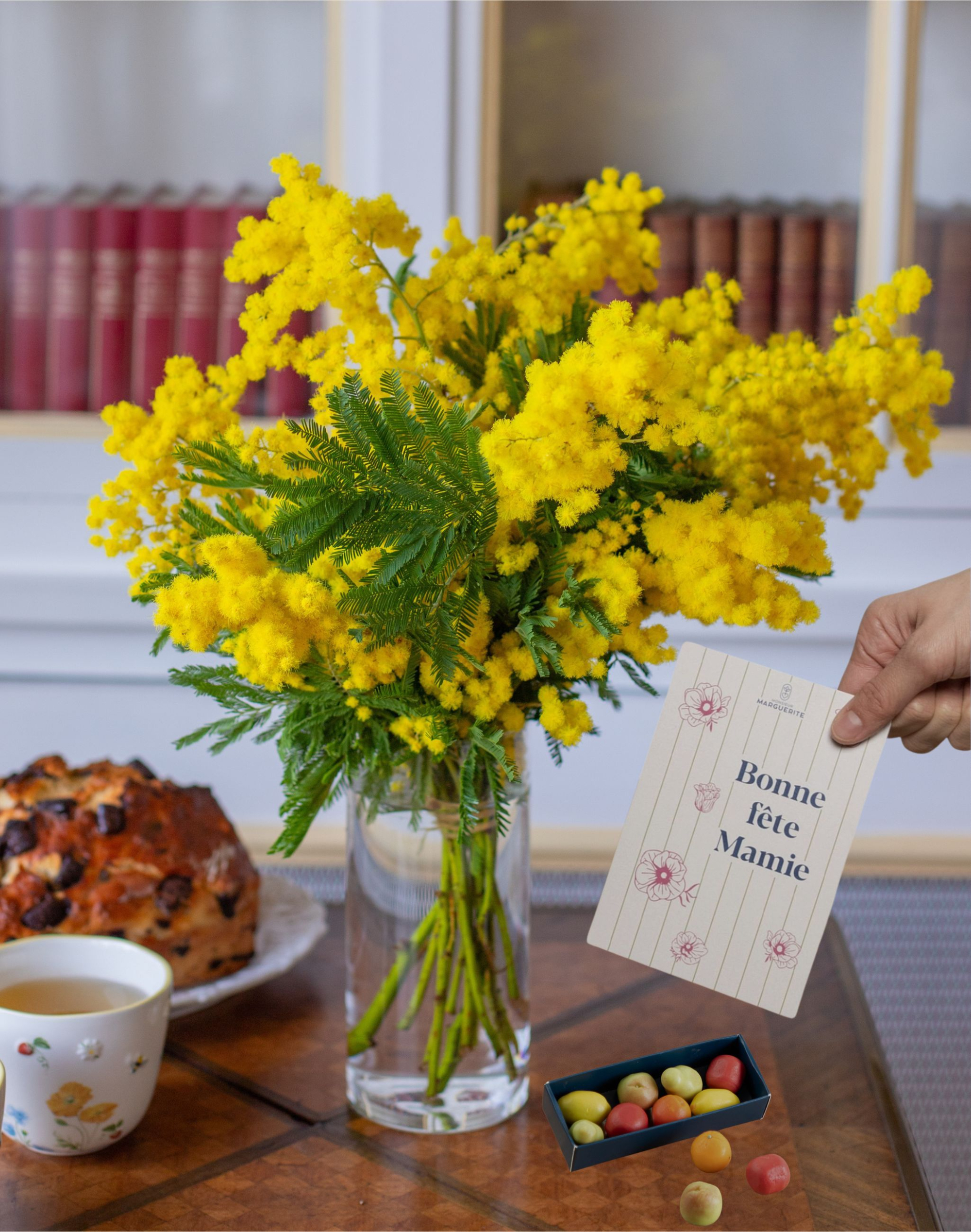 Pack Mamie - Botte de Mimosa et pâtes d'amandes