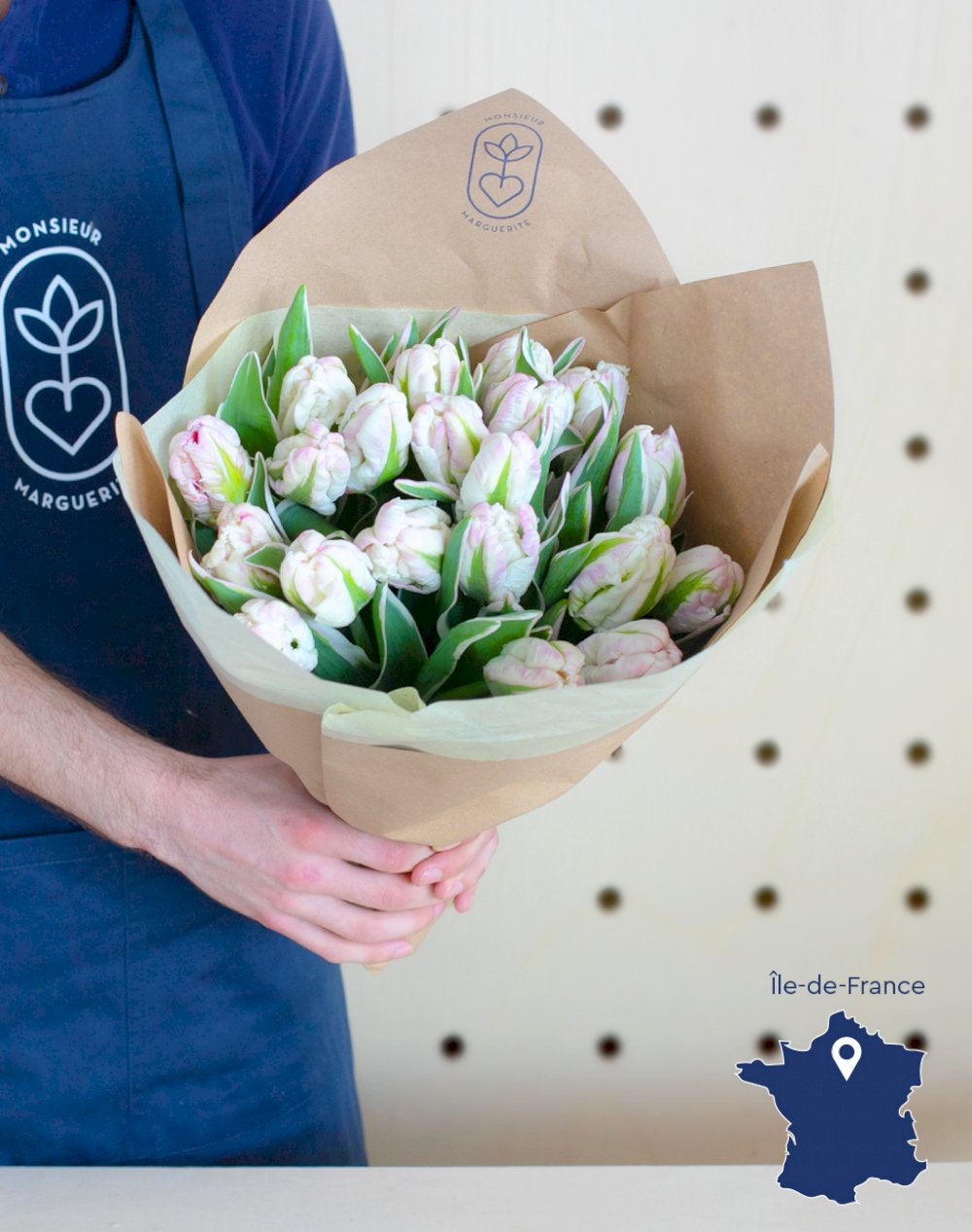 Botte de 20 Tulipes d'exception Perroquet roses