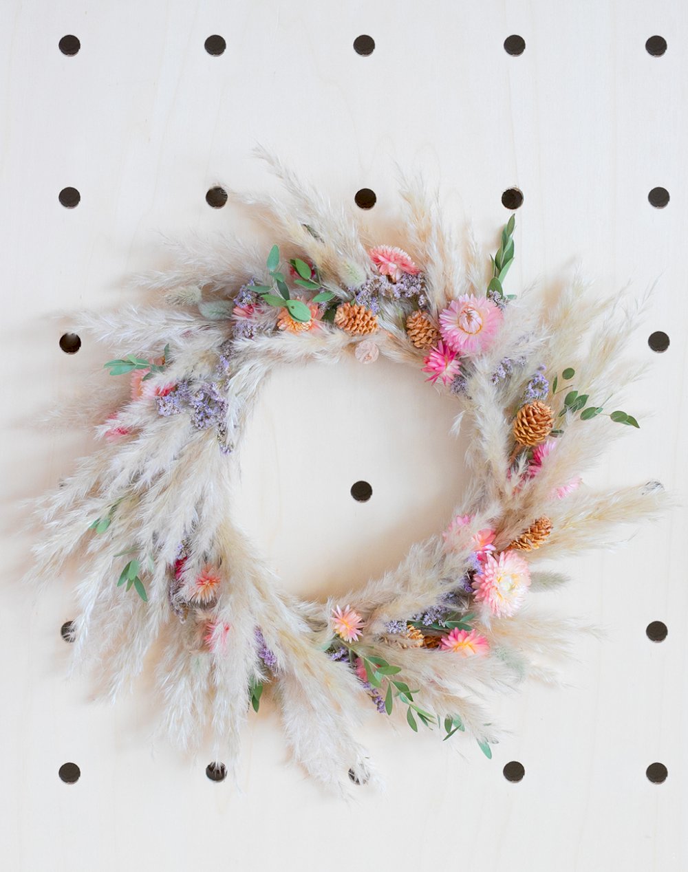 Balade Poétique - Couronne en fleurs séchées