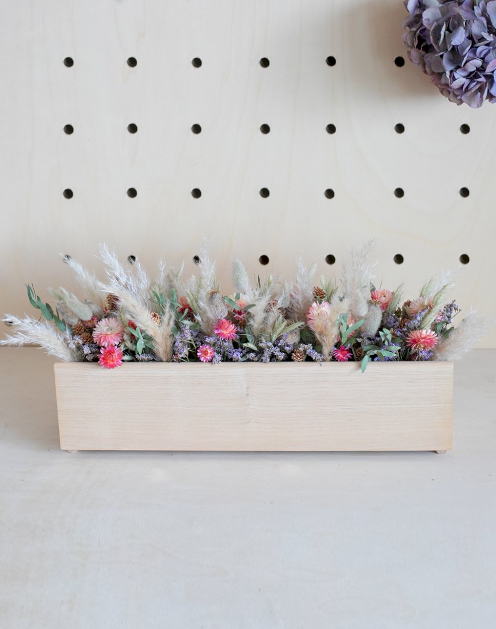 Balade Poétique - Jardinière et ses fleurs séchées