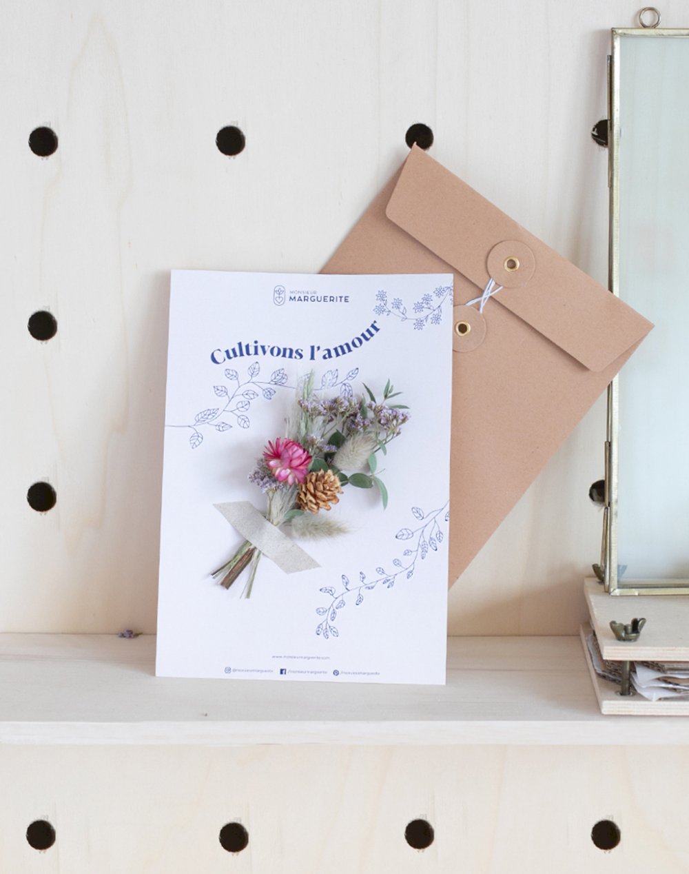 Lettre d'Amour - Balade Poétique -  Fleurs Séchées