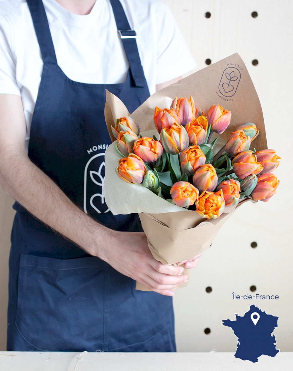 Botte de 20 Tulipes d'exception Princess oranges