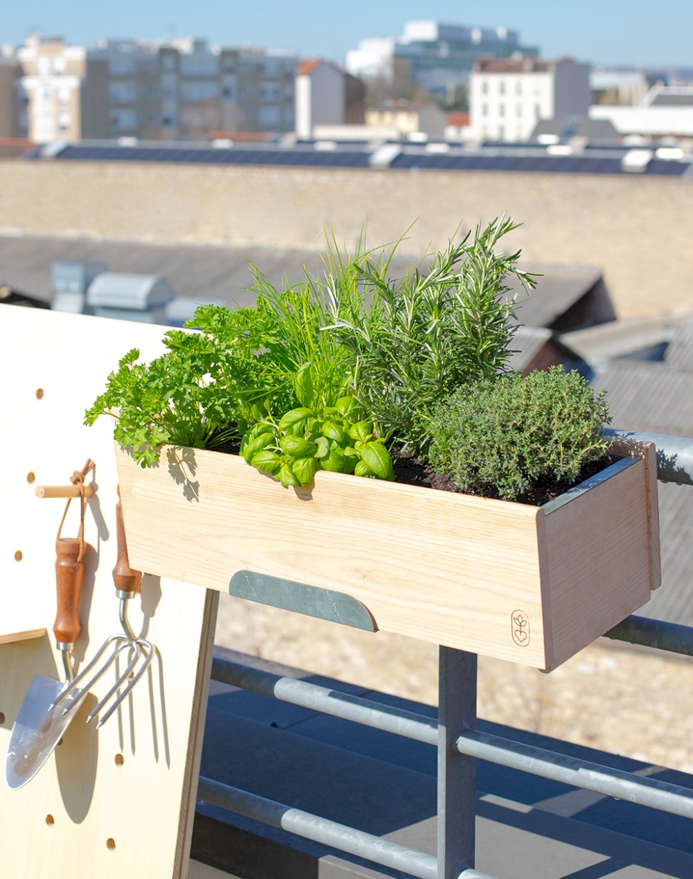 Jardinière et ses 7 plantes aromatiques