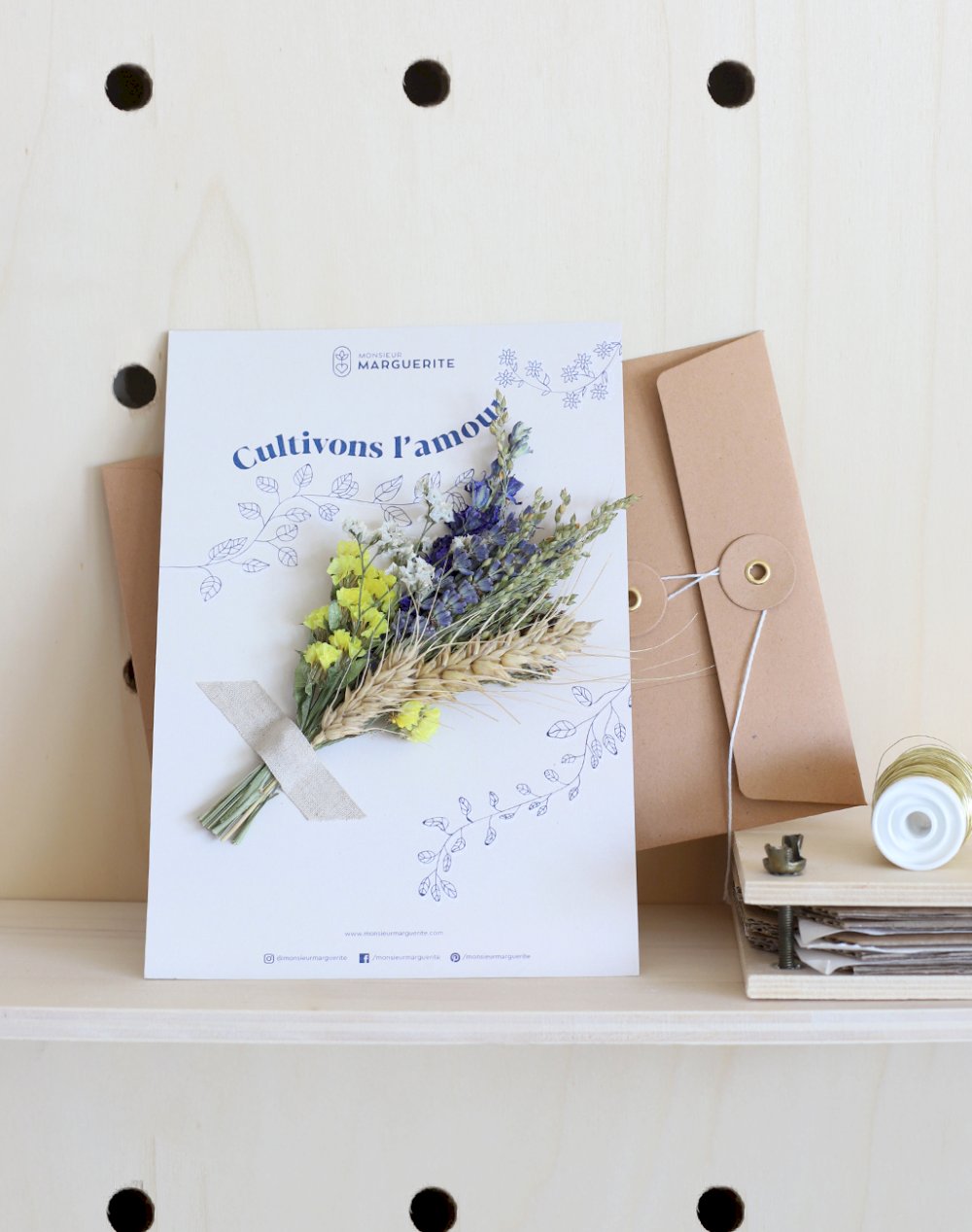 Lettre d'Amour - Soleil de Provence - Fleurs Séchées