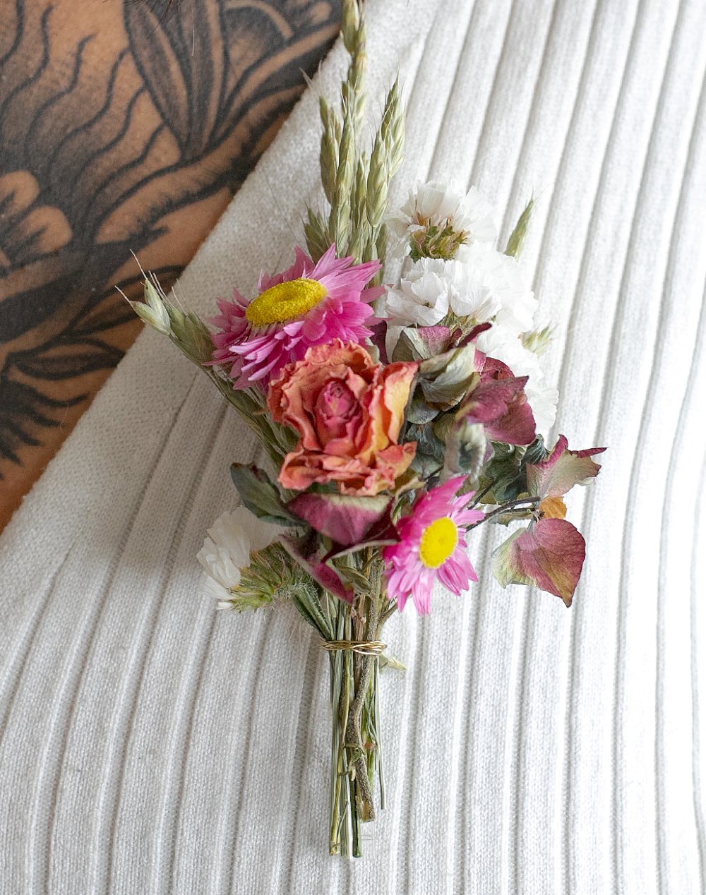 Trio de Boutonnières - Rose