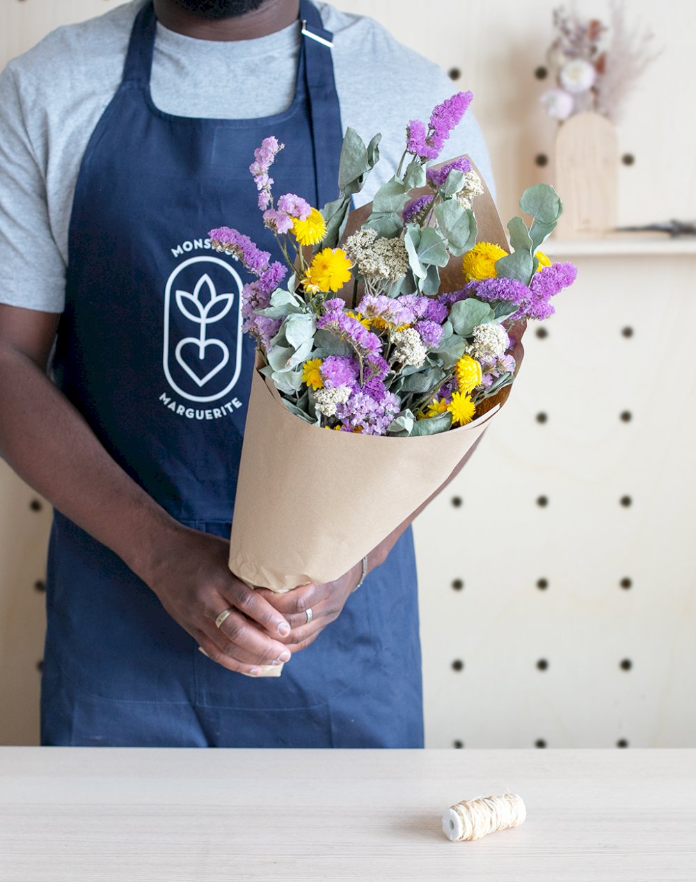 Souvenirs de Vacances - Bouquet de fleurs séchées
