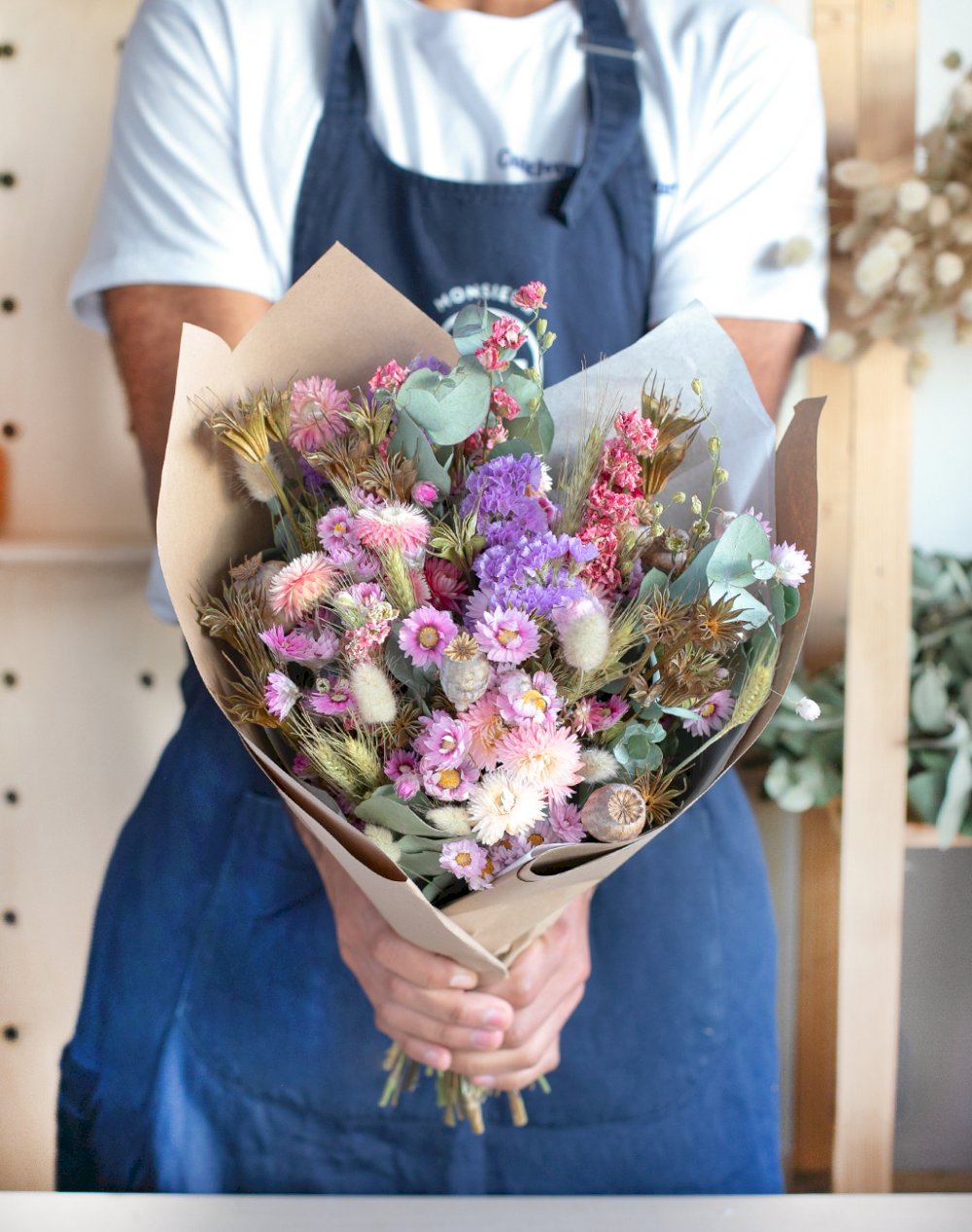 Pastel - Bouquet de fleurs séchées