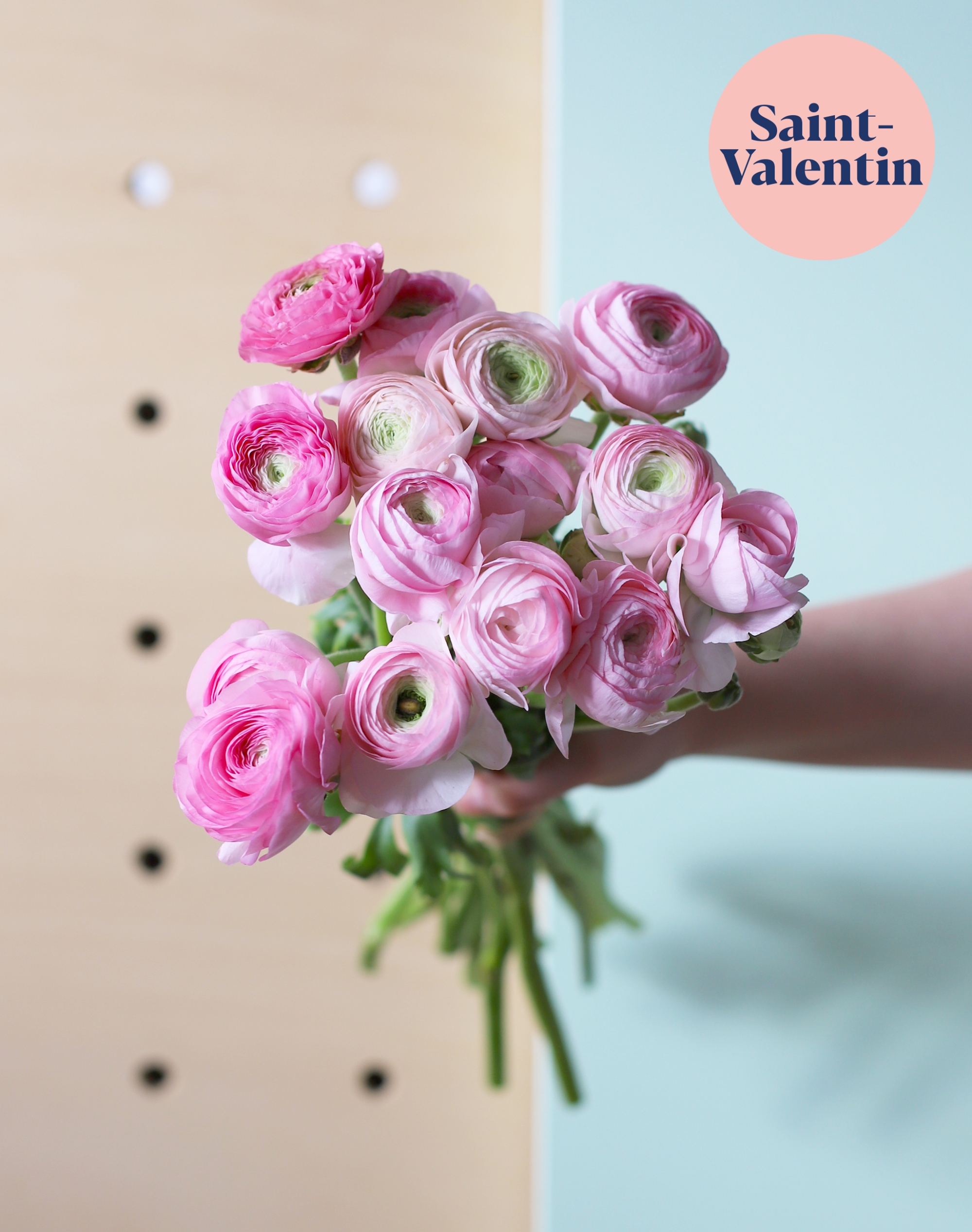 Botte de Renoncules roses