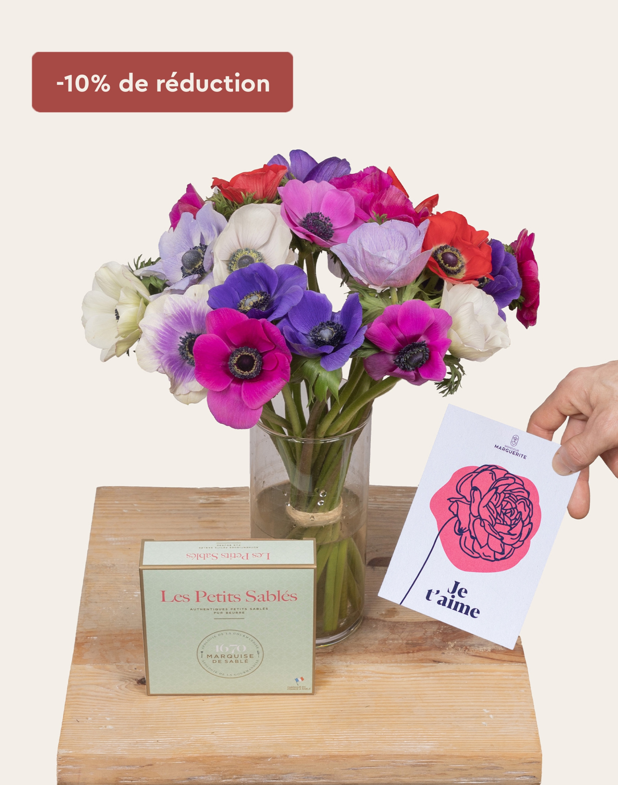 Pack Amour - Botte d'Anémones