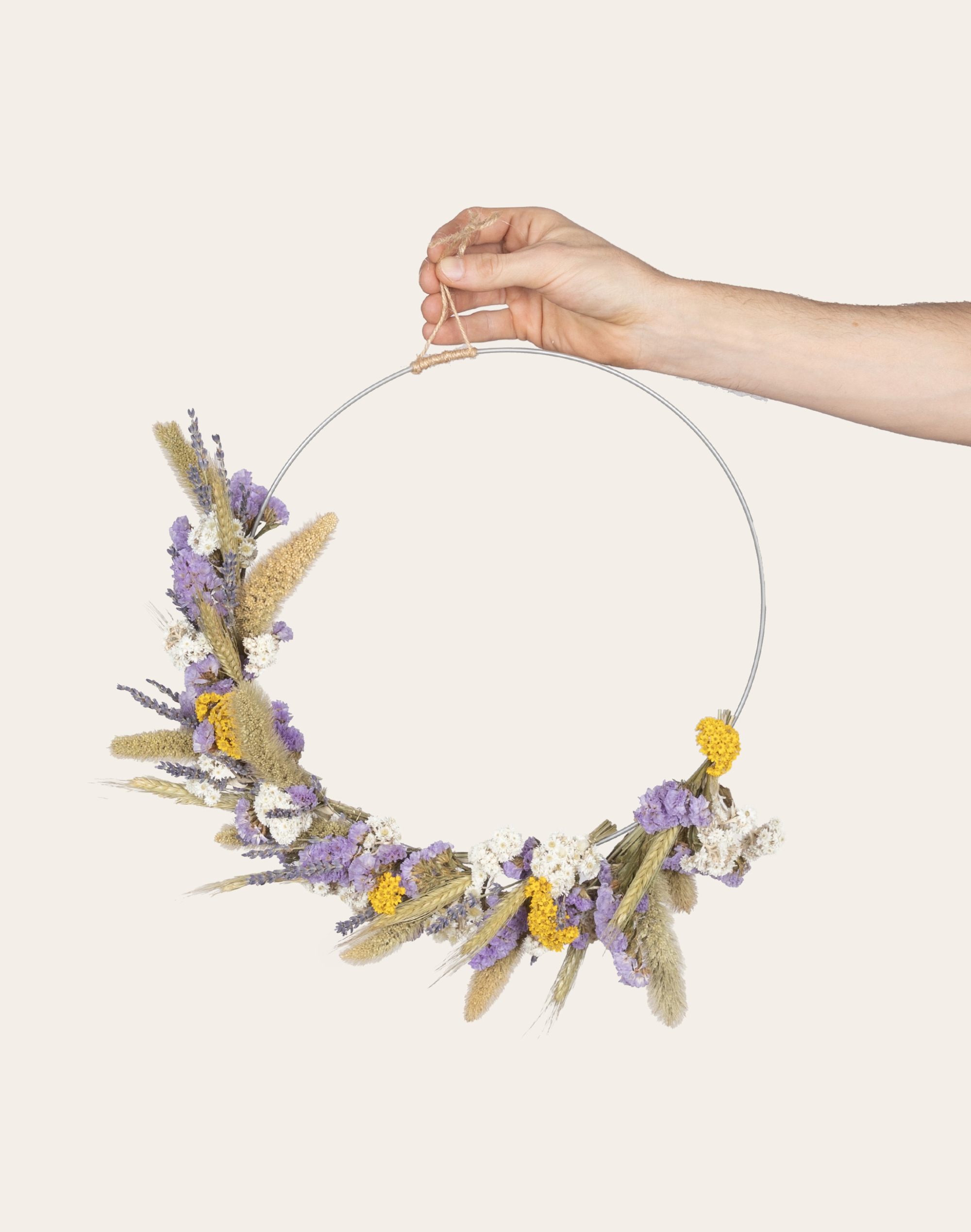 Provence - Couronne de fleurs séchées