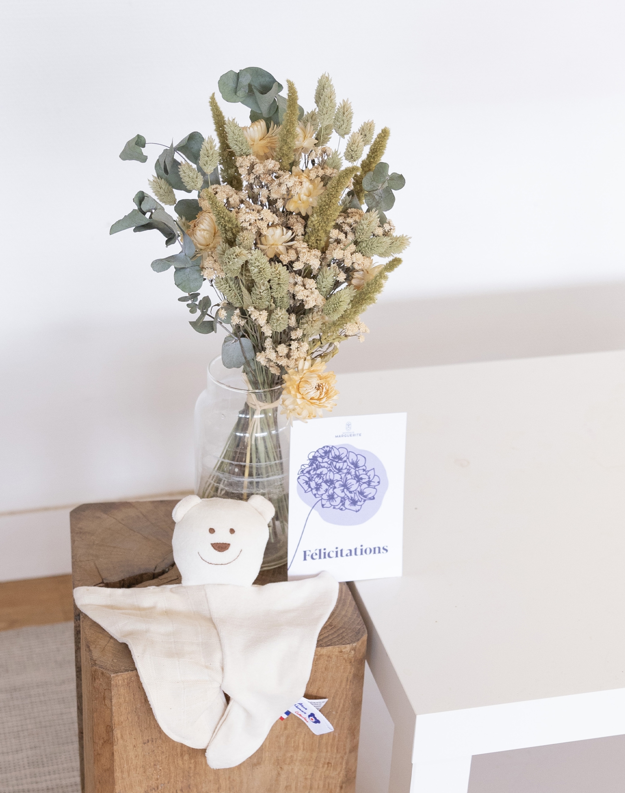 Pack Naissance - Bouquet de fleurs séchées